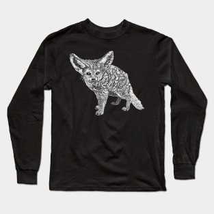 Cute Fennec Fox Art Illustration Long Sleeve T-Shirt